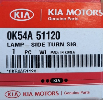 ORIGINÁLNÍ KIA SMĚROVKA BOČNÍ 0K54A51120 CARNIVAL