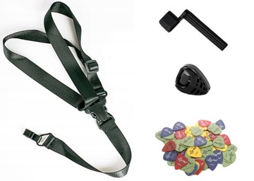 PASEK DO GITARY KLASYCZNEJ KRAWAT ZAWIESIE SMYCZ + AKCESORIA + GRATIS