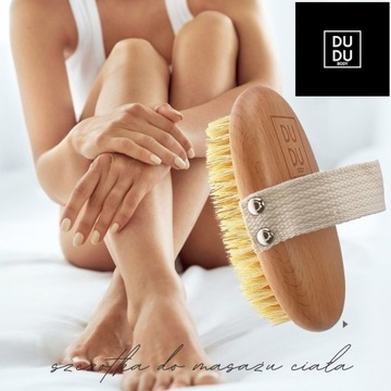 DUDU BODY Naturalna szczotka masaż ciała na sucho