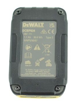 АККУМУЛЯТОР DEWALT POWERSTACK 18 В 1,7 Ач DCBP034 OEM