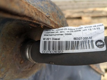 NÁDRŽ PALIVA MERCEDES S W221 3.0D 320 DIESEL 642 05-13R ORIGINÁLNÍ