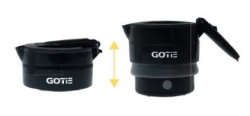 Чайник GOTIE GCT-600C, 750 Вт, 0,6 л, черный