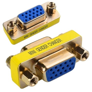 ŁĄCZNIK ADAPTER GENDER VGA - VGA 2x ŻEŃSKI GNIAZDO WIREWAY
