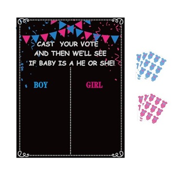 Креативная игра по гендерному голосованию, игры по раскрытию пола, веселые праздники