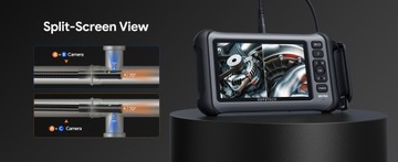 Промышленный эндоскоп DS700TL с тройной линзой и 7-дюймовым IPS-экраном