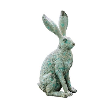 Figurki królika Statua ogrodowa na zewnątrz Króliczek Rzeźba z żywicy Zając