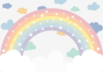 ВИНИЛОВЫЕ ОБОИ РАДУГА ЗВЕЗДЫ НЕБО 254x184