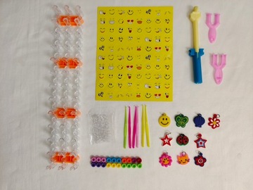 GUMKI DO ROBIENIA BRANSOLETEK DLA DZIECI KREATYWNY ZESTAW XL 4400el PREZENT