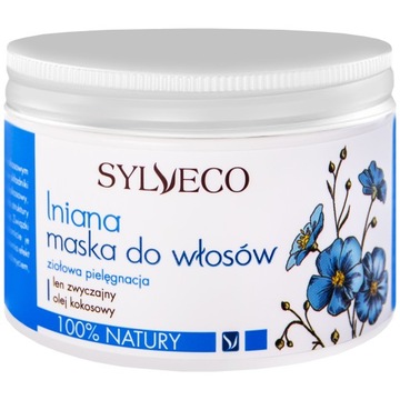 Sylveco Lniana maska do włosów 150ml z betuliną i pantenolem regenerująca