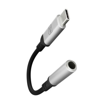 Переходник 3МК USB-C — гнездо 3,5 мм, черный, типа «мама»