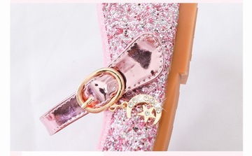 FROZEN SHOES FROZEN ELSA ELZA БЛЕСТЯЩИЕ БАЛЕТКИ РОЗОВЫЕ