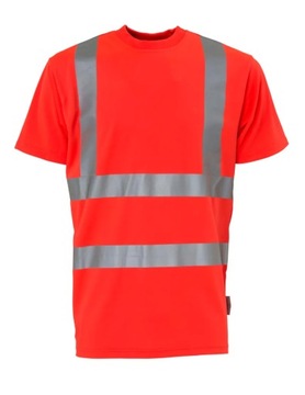T-SHIRT KOSZULKA ROBOCZA ODBLASKOWA OSTRZEGAWCZA