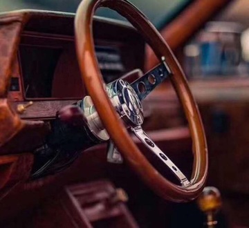 Руль из настоящего красного дерева, 380 мм, ретро Nardi