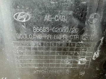 DOPLNĚNÍ LIŠTA NÁRAZNÍKU ZADNÍ 86683-G2080 HYUNDAI IONIQ