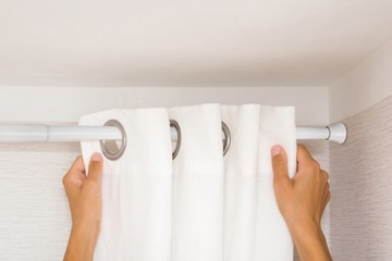 Регулируемый занавес для душа для гардероба 170-280см EF. Сталь