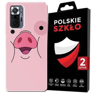STYLOWE ETUI DO XIAOMI NOTE 10 PRO WZORY + SZKŁO