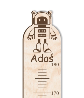 ДЕРЕВЯННЫЙ ИЗМЕРИТЕЛЬ ВЫСОТЫ с именем ребенка Ясь