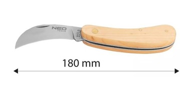 НЕО 63-016 Нож монтажный серп, деревянная крышка