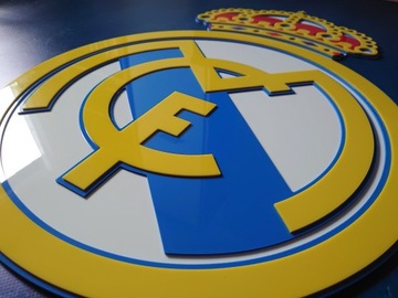 Гаджет клуба Реал Мадрид Герб на стену для гостиной, подарок мужу, парню