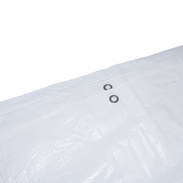 БРЕЗЕНТ БЕЛЫЙ 3Х4м, УСИЛЕННЫЙ, ВОДОНЕПРОНИЦАЕМЫЙ, УФ++