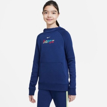 Bluza Nike FC Barcelona Fleece Pullover Soccer Hoo