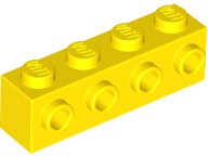 LEGO Klocek z wypustkami 30414 - Żółty/Yellow