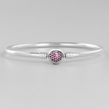 Bransoletka Love Diamond posrebrzana r.16