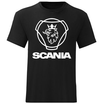 MĘSKI T-SHIRT KOSZULKA SCANIA LOGO TIR ROZ XXL