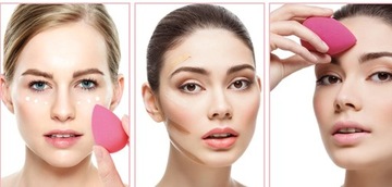 Спонж для макияжа Beauty Blender Подарочная коробка Рождественская ГУБКА 4 шт.