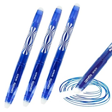 DŁUGOPIS WYMAZYWALNY NIEBIESKI 0,7 mm - 3 szt.