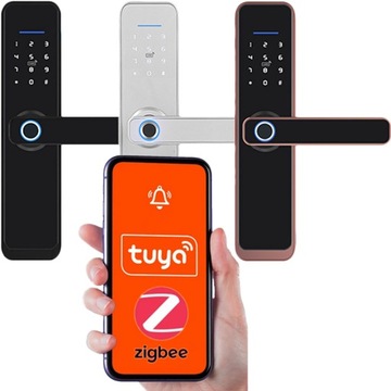 Klamka kodowa szyfrator zamek do drzwi na WiFi Tuya Smart Life Google Home