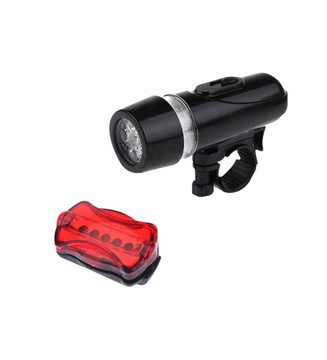 LATARKA LED ROWEROWA DO ROWERU PRZÓD TYŁ 1,5W 25Lm