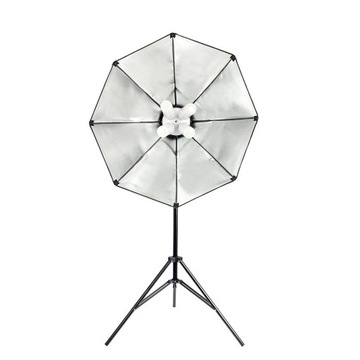 Светодиодная лампа освещения 4x125 Вт, окта-софтбокс, рассеиватель штатива 80 см