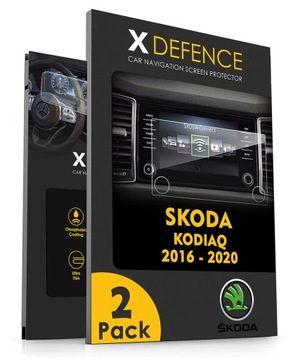 2w1 SZKŁO OCHRONNE NA NAWIGACJĘ EKRAN DO SKODA KODIAQ 2016-2020