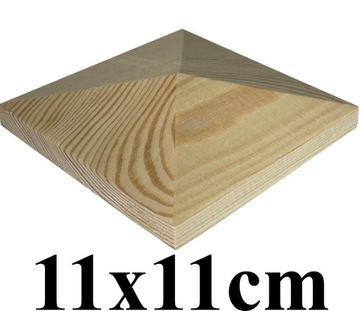 daszek daszki na słupek drewniany 11cm - piramidka