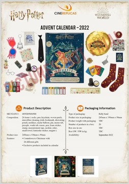 Адвент-календарь Гарри Поттера - синий