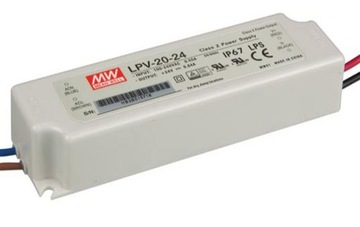 Zasilacz LED MEAN WELL LPV-20-24, 24V, 20W, IP67