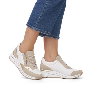 Rieker - Relmonte Shoes, обувь, кроссовки, белые кроссовки D0T01