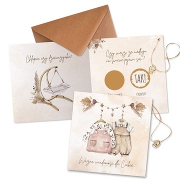 ZDRAPKA Ujawnij płeć dziecka Boho CHŁOPIEC