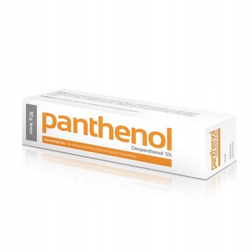 PANTHENOL 5% KREM 30g OPARZENIA PIELĘGNACJA SKÓRY