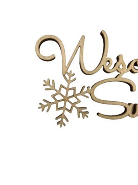 Деревянная табличка С Рождеством 8,5х4,5см фанера