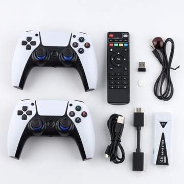 ИГРОВАЯ КОНСОЛЬ РЕТРО 2 ПАНЕЛЬ БЕСПРОВОДНОЙ КОНТРОЛЛЕР 2.4G 10 000 ИГР