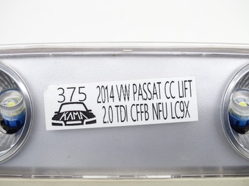 LAMPA OSVĚTLENÍ INTERIÉR KABINY POLSTROVÁNÍ VW PASSAT CC FACELIFT 1K0947105AE