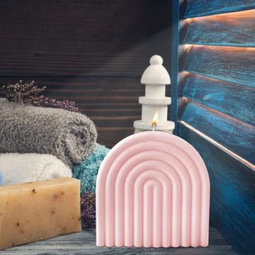 Силиконовая форма для Аромасвечи своими руками, моделирующая дугу