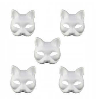 Маска для лица «Кошка» своими руками Детские маски 6 шт.