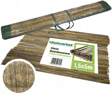 Бамбуковый защитный коврик 1,5х5м.