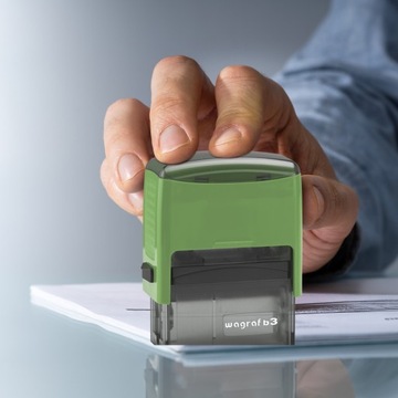 WAGRAF B3s ШТАМП ДЛЯ 6 СТРОК НАЗВАНИЕ КОМПАНИИ ОФИСНЫЙ ДИЗАЙН + ЛАСТИК