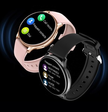 PIĘKNY SMARTWATCH ZEGAREK DAMSKI TEMPERATURA PULS