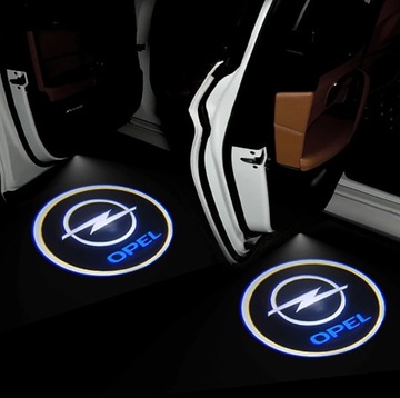 СВЕТОДИОДНЫЕ ПРИВЕТСТВЕННЫЕ ПОДСВЕТКИ С ЛОГОТИПОМ OPEL 2x7W СУПЕРМОЩНЫЙ