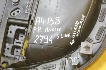 КОМПЛЕКТ ОБИВКИ ДВЕРЕЙ S-LINE АНГЛИЙСКИЙ AUDI A4 B8 4 ПРЕДМЕТА АНГЛИЙСКИЙ